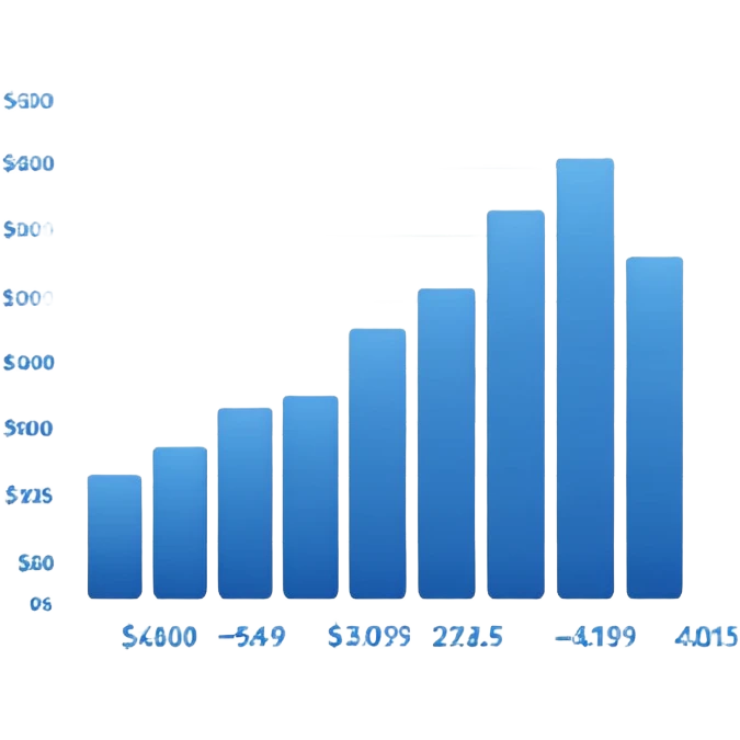 A sales graph with a scatter plot emoji