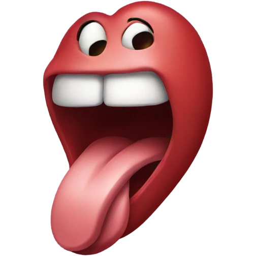 A tongue emoji