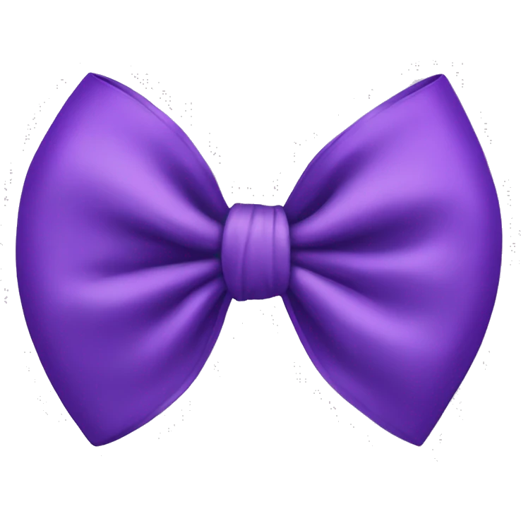 purple bow emoji
