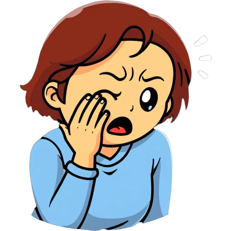 angry and sad crying woman who avoid the communication emoji
