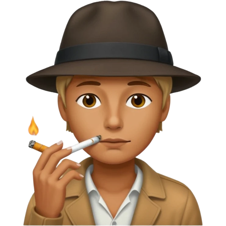 سیگار و حواننده emoji