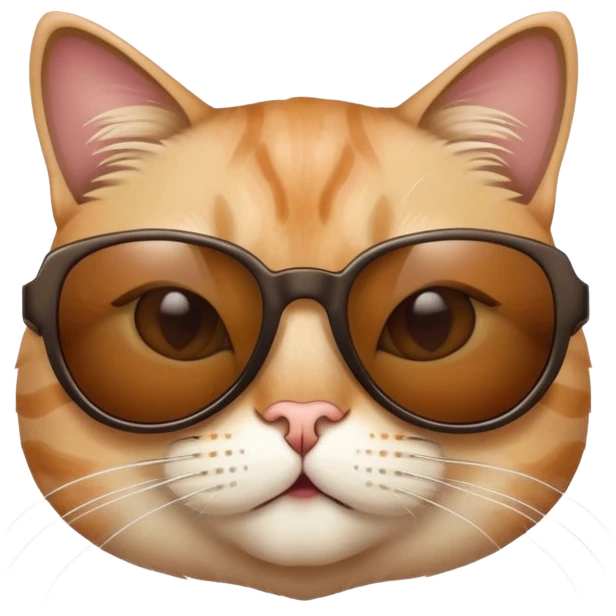 Cat wearing sunglasses emoji