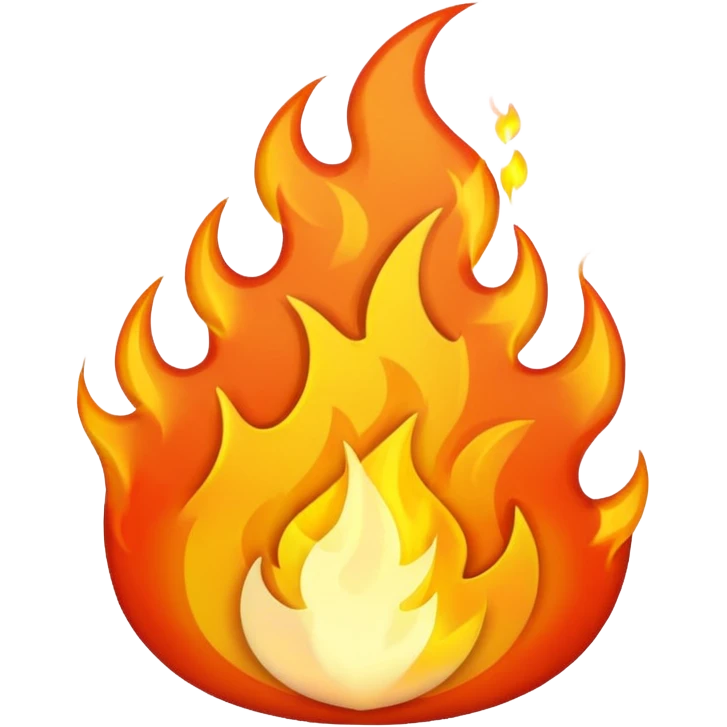White fire emoji