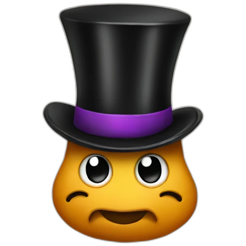 Poo wearing a top hat emoji
