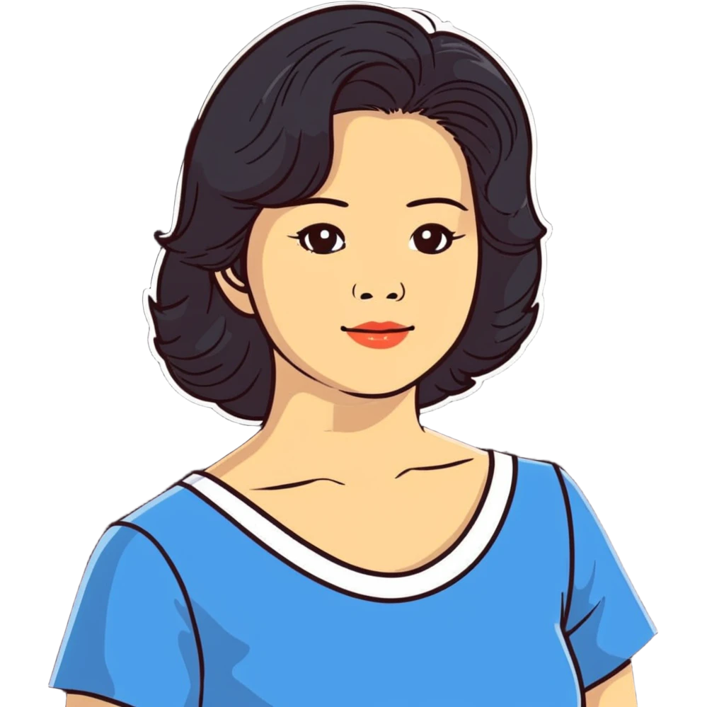 Teresa Teng legendary singer with classic 70s-80s style, chest up portrait emoji