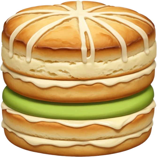 just one  - not layered with anything scones emoji