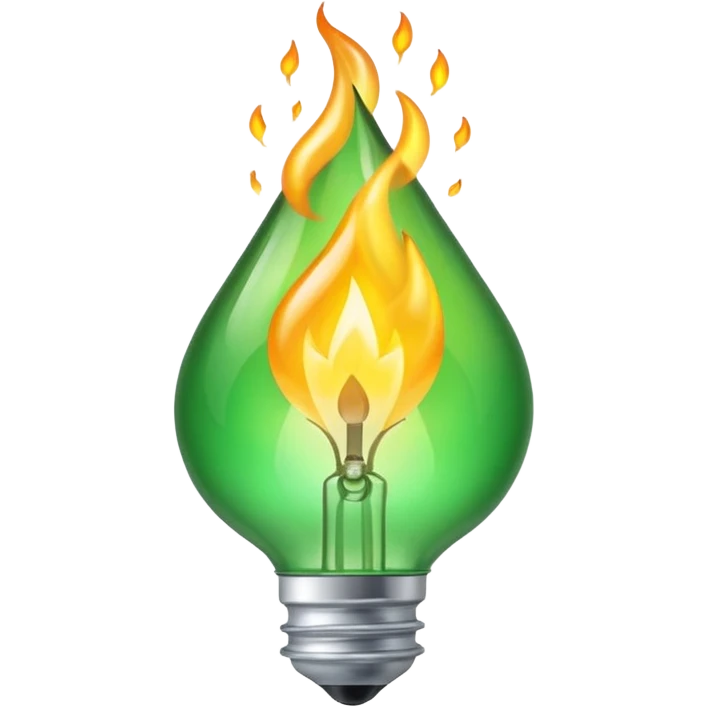 bombillo encendido que sugiere idea con una marca de check verde positivo emoji