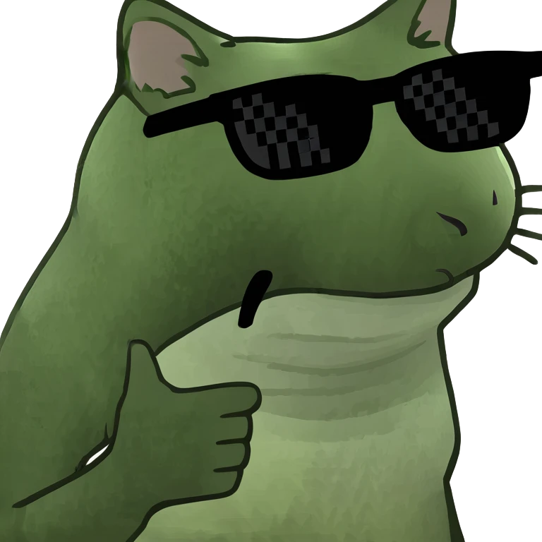 Cat with sunglasses emoji