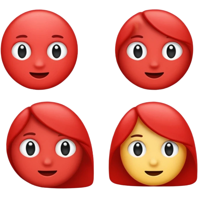 🔰 this emoji convert into left side red colour and right side colour into white emoji