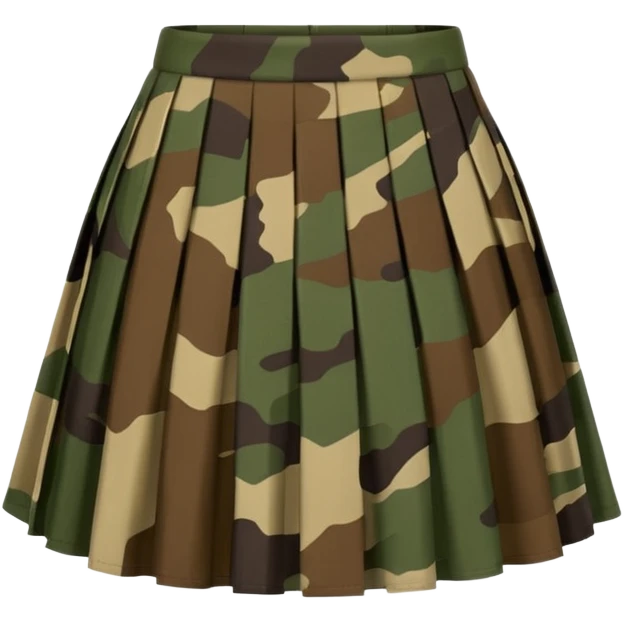 camouflage skirt emoji