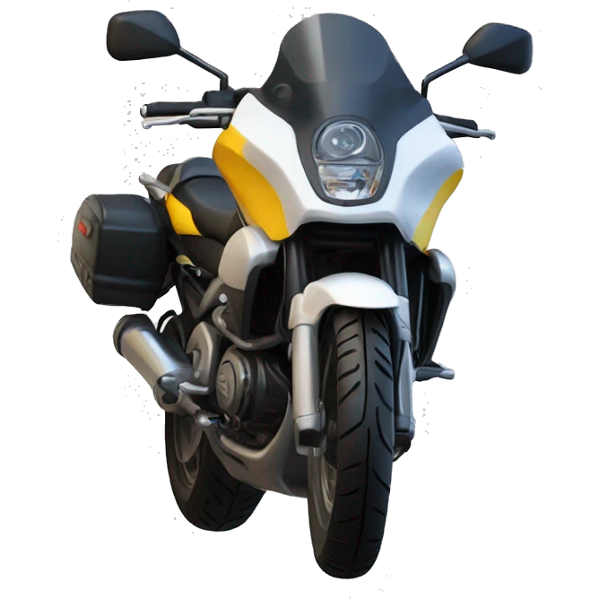 moto com simbolo grande de RAIO emoji