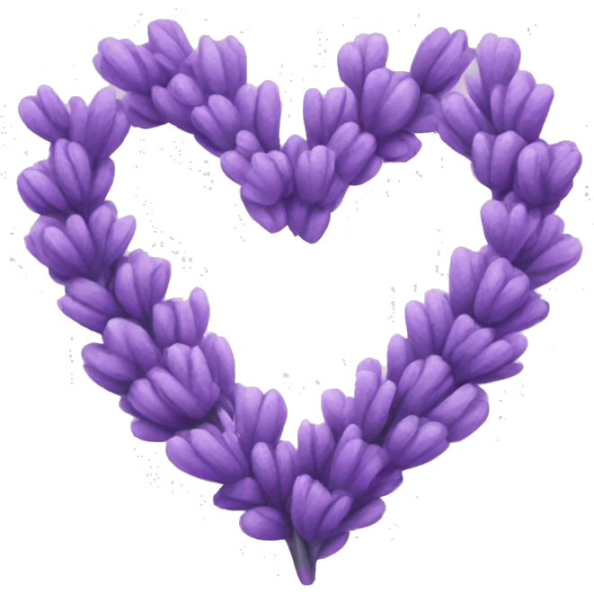 Lavender heart emoji
