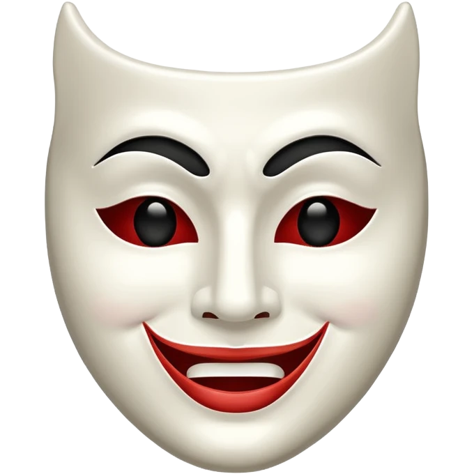 Theatre mask (smiling+tragedy) emoji