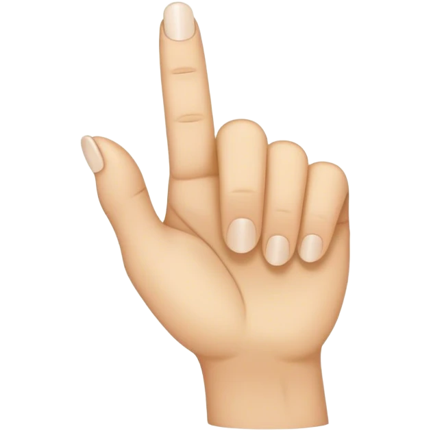 Curved index finger emoji