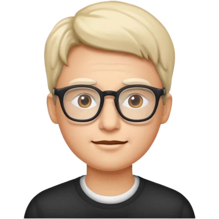 person in glasses emoji