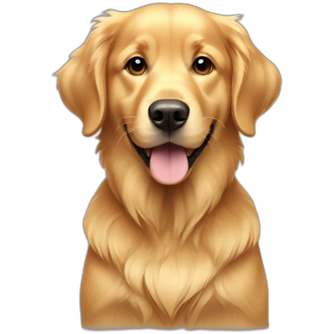 young golden retriever emoji