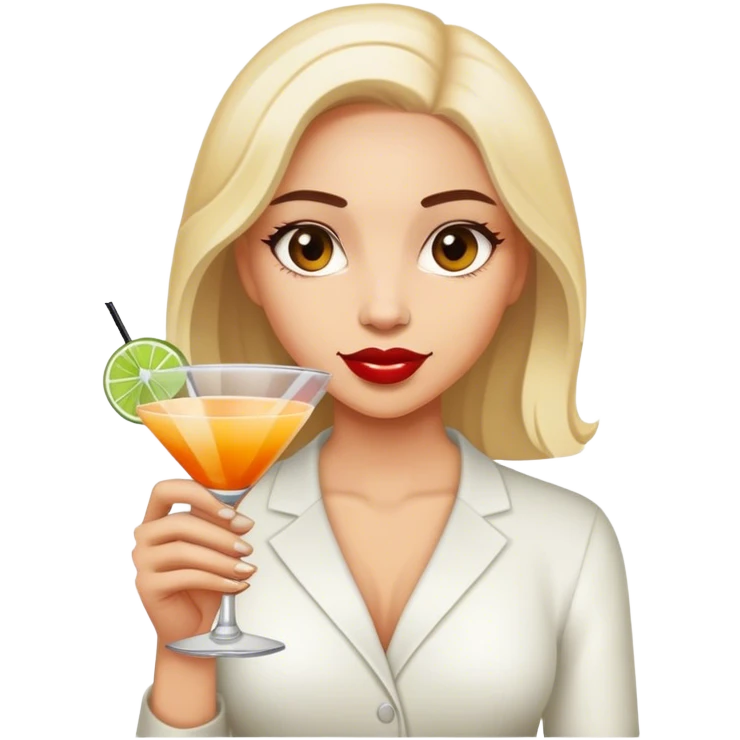 Lady with a cocktail emoji