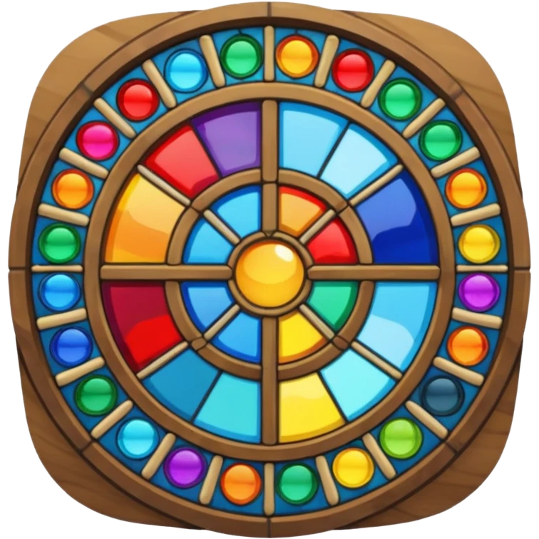 Stained glass art palette emoji