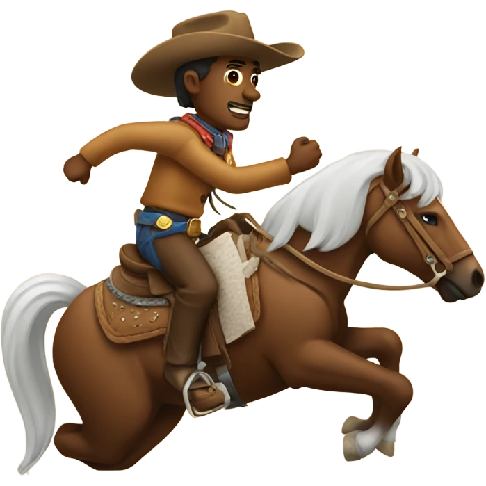 cowboy riding a horse  emoji