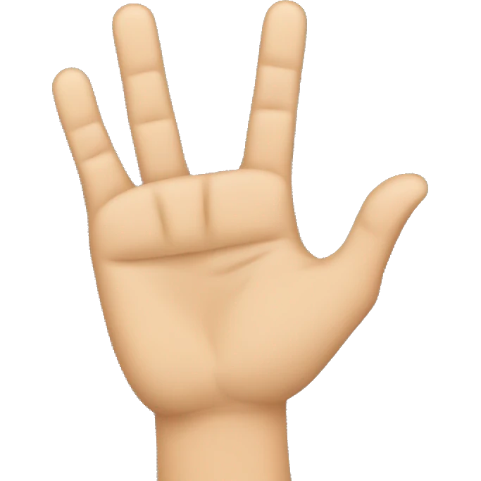 Domain expansion hand sign emoji
