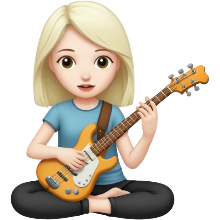 rock player girl emoji