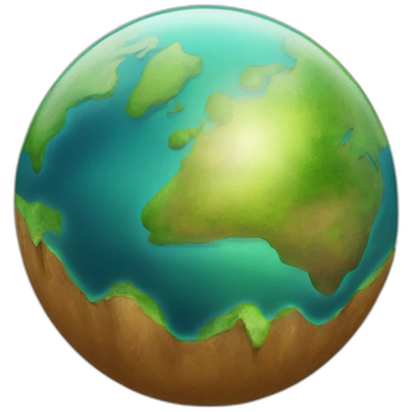 planeta tierra derritiéndose emoji
