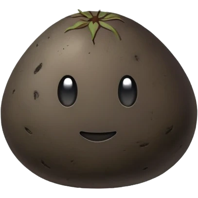 black potato emoji