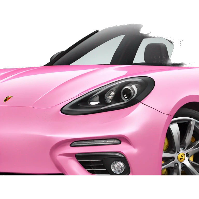 Pink Porsche Panamera emoji