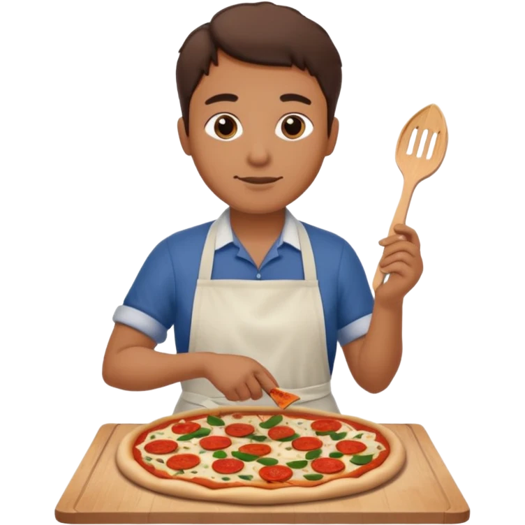 Me making pizza emoji