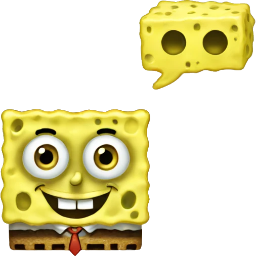 spongebob with a bob hair emoji
