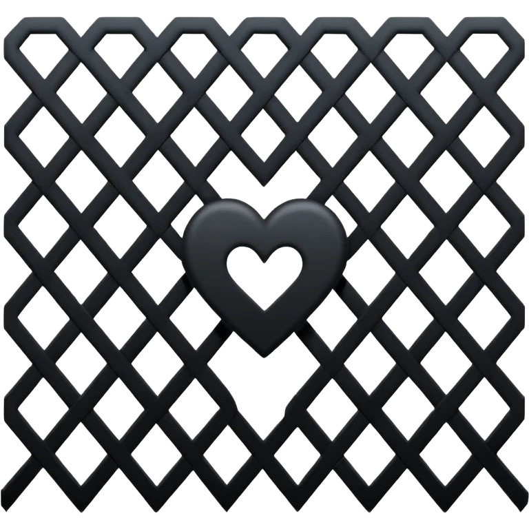 Black heart pattern emoji