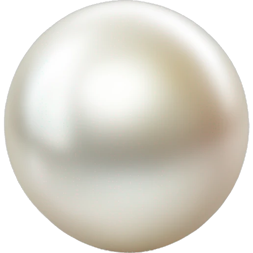 single natural Pearl  emoji