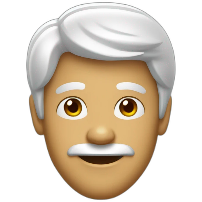 Una cara que represente desesperación de forma humorístico emoji