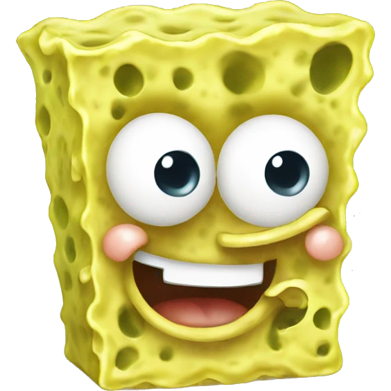 cute and smooth spongeBob emoji