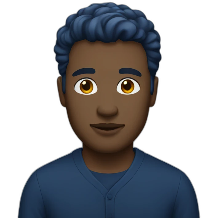 white men dark blue outfit emoji
