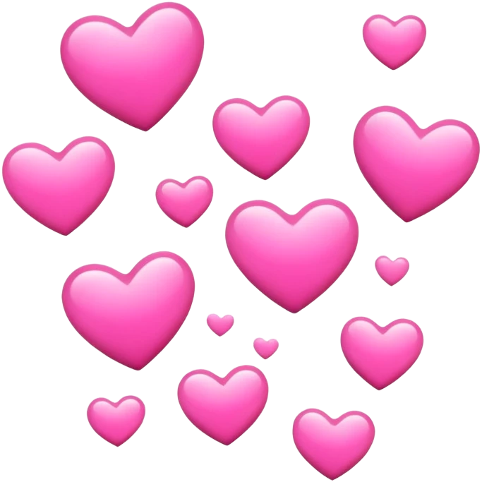 pink hearts emoji