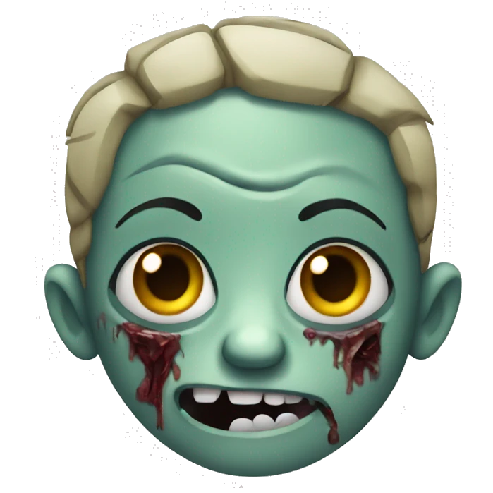 Cute zombie emoji