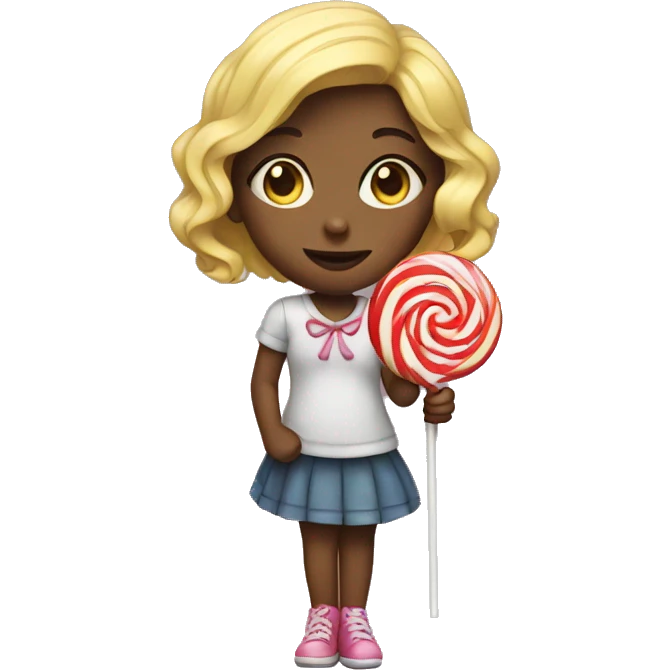 girl with a lollipop  emoji