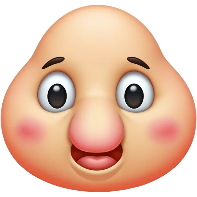 Gigantic nose emoji