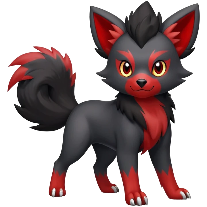 Zorua-Houndour-Fakémon-hybrid-creature (full body)  emoji