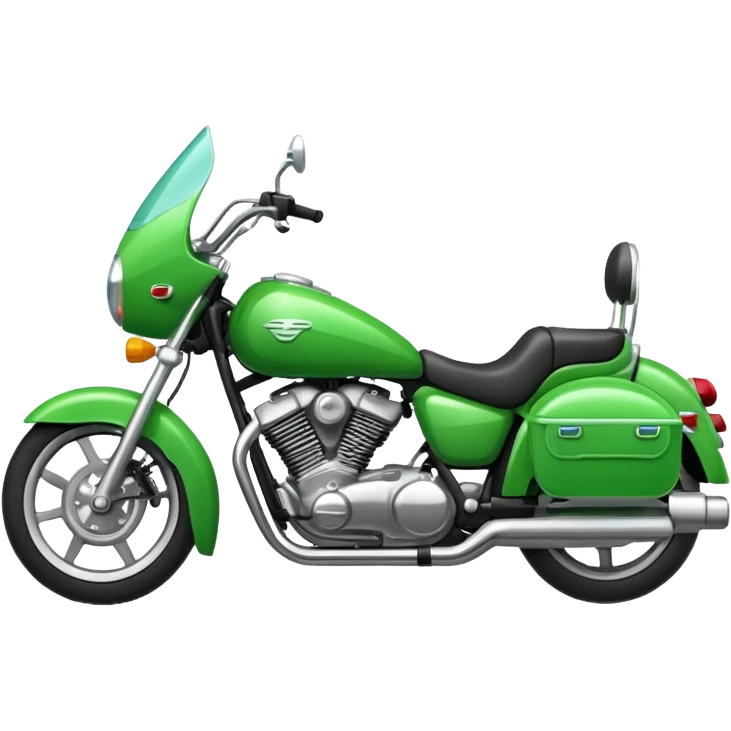 fait moi un emojie en moto vert emoji