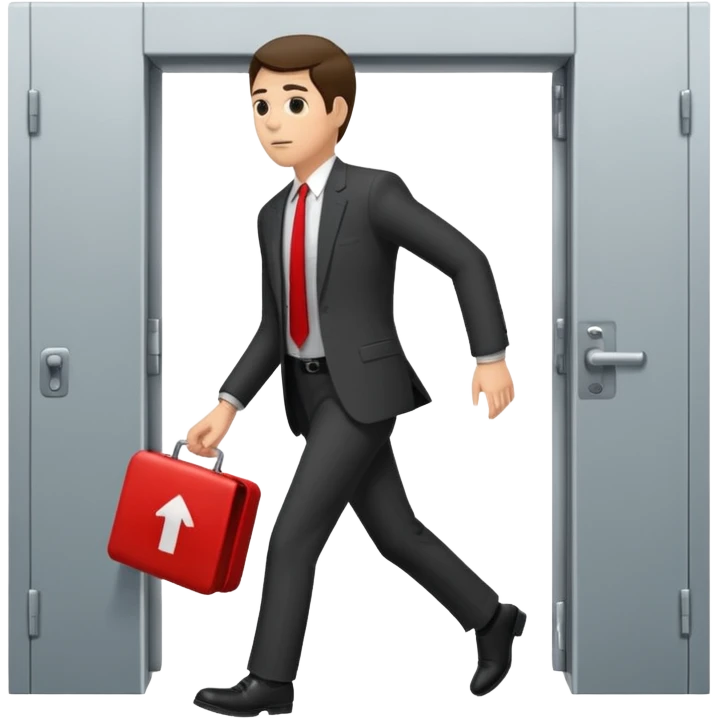 emergency exit , but only the guy walking emoji