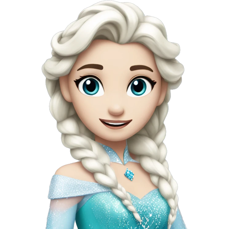 a beautiful queen elsa emoji