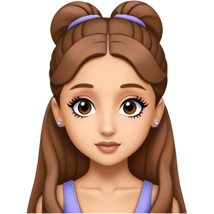 Ariana Grande as a pop star emoji