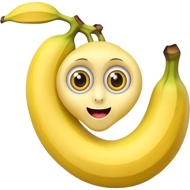 banana with eyes emoji