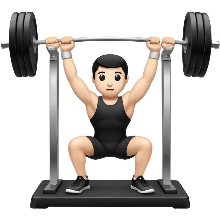 black and white desktop computer flexing with barbell emoji emoji