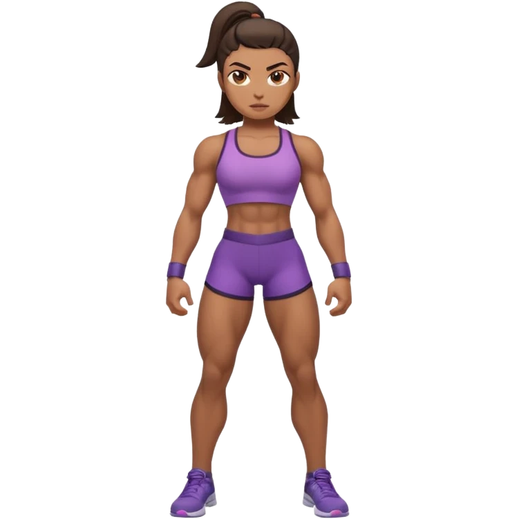 macho girl, different ones, full body emoji