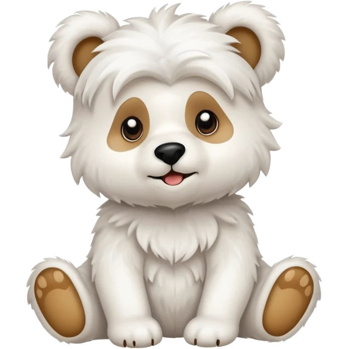 Can you do a mix of a Maltese and bear cub emoji