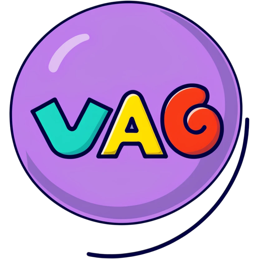 Colorful bubble letters spelling حسیب with fun decorative elements emoji