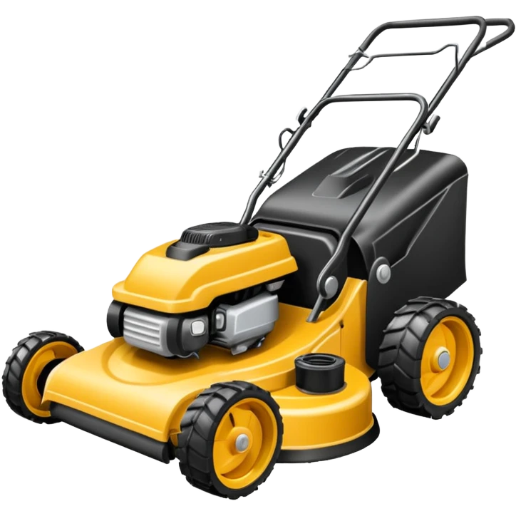 Black Lawnmower emoji